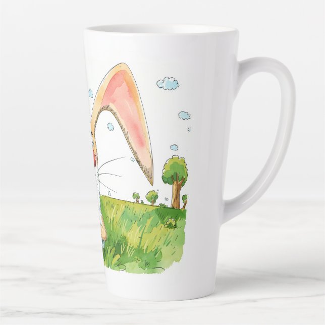 Latte Caneca de Café com Coelho Mal-Humorado - Caneca de (Direita)