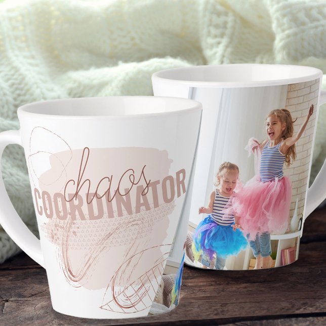 Latte Caneca de Café com Foto de Crianças Coordenadora d (Criador carregado)