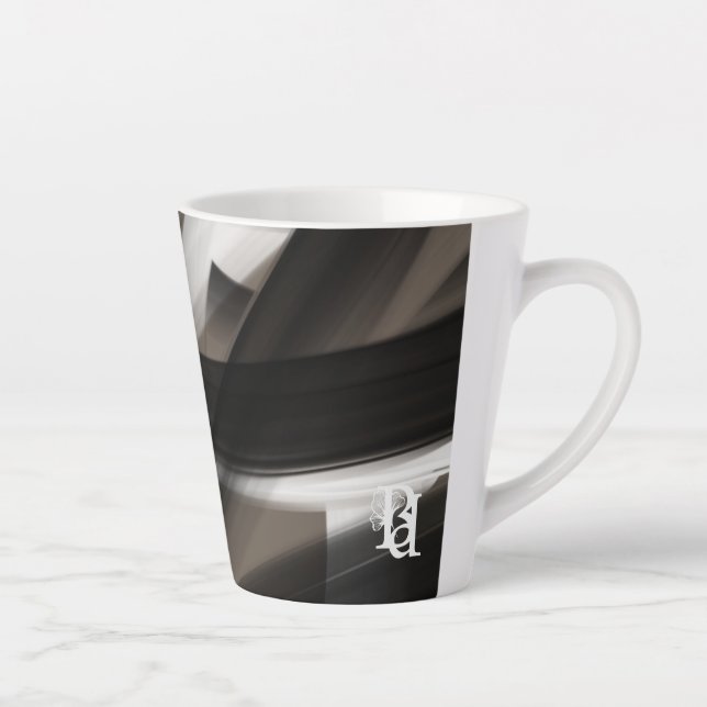Latte Caneca de Café com Leite Abstrato Casa Sussurro Su (Direita)