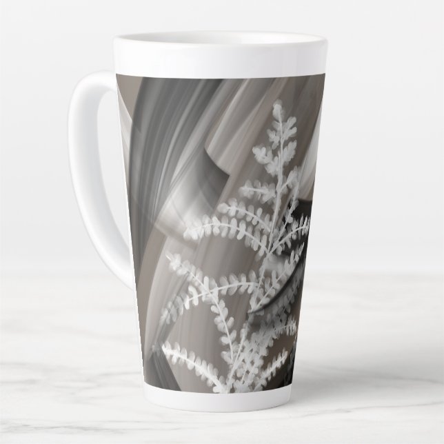 Latte Caneca de Café com Leite Abstrato Casa Sussurro Su (Ângulo esquerdo)