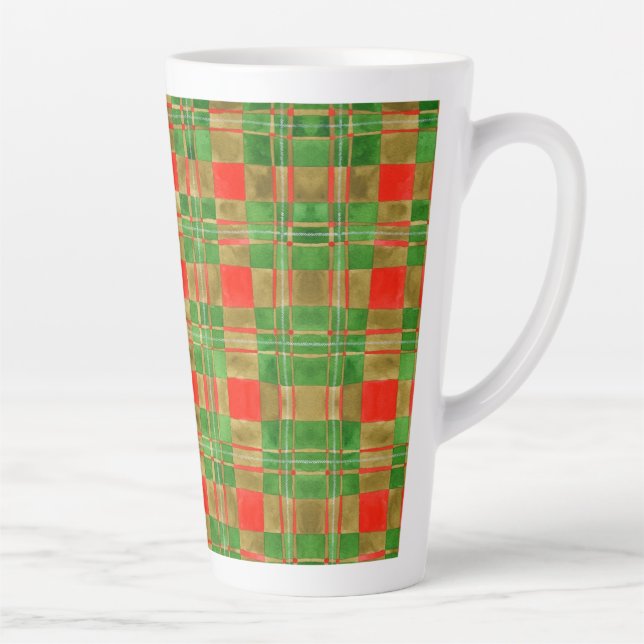 Latte Caneca de Café com Leite Alta MAC GREGOR TARTAN (Direita)