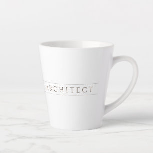 Latte Caneca de café com leite ARCHITECT / Sepia