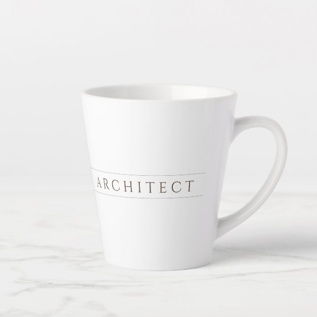 Latte Caneca de café com leite ARCHITECT / Sepia (Direita)