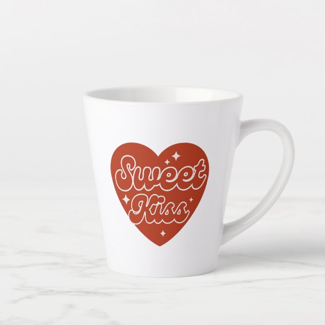 Latte Caneca de Café com Leite Beijo Doce (Direita)