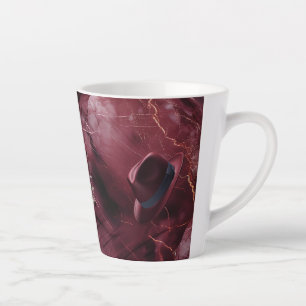 Latte Caneca de Café com Leite Cerâmica Fedora Berinjela