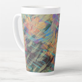 Latte Caneca de café com leite Chuva de Primavera