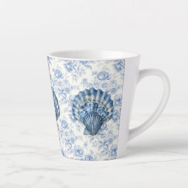 Latte Caneca de Café com Leite de Cerâmica Pequena Azul 