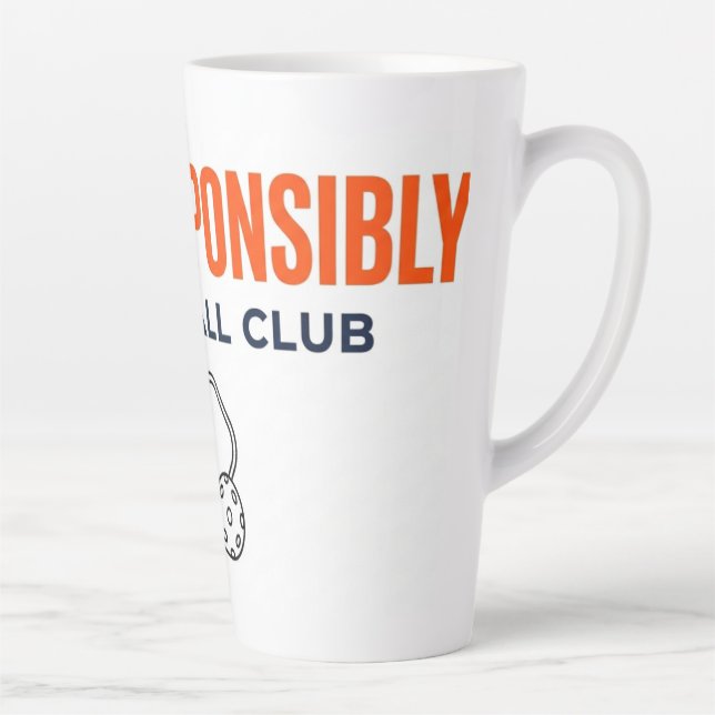 Latte Caneca de Café com Leite de Pickleball 'Dink Respo (Direita)