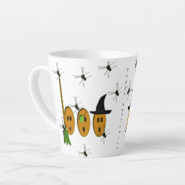 Latte Caneca de Café com Leite Feliz Halloween