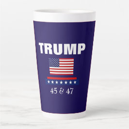 LATTE CANECA DE CAFÉ COM LEITE GRANDE DO PRESIDENTE TRUM