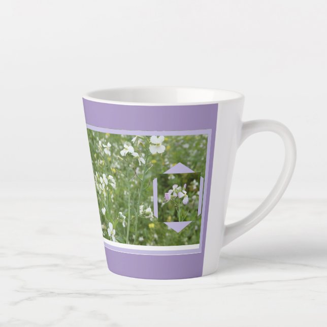 Latte Caneca de Café com Leite Mayflowers (Direita)