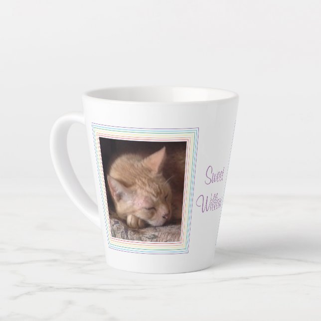 Latte CANECA DE CAFÉ COM LEITE PET LOVE + Texto / Arco-í (Ângulo esquerdo)