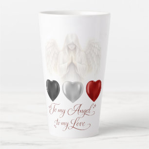 Latte Caneca de Café com Leite SilverHeart Fé Angelical