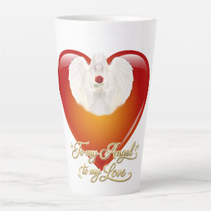 Latte Caneca de Café com Leite SilverHeart Fé Angelical
