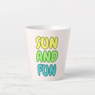 Latte Caneca de Café com Leite Sol e Diversão