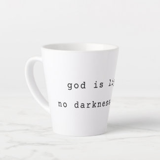 Latte Caneca de Café com Luz Moderna de Deus