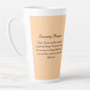 Latte Caneca de Café com Oração de Serenidade Anjo Laran