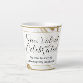 Latte Caneca de Café com Reconhecimento | Presente Elega