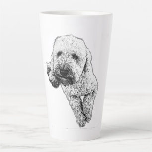 Latte Caneca de Café com Tinta de Filhote Realista de La