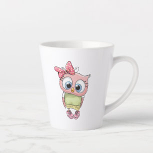 Latte Caneca de Café Coruja