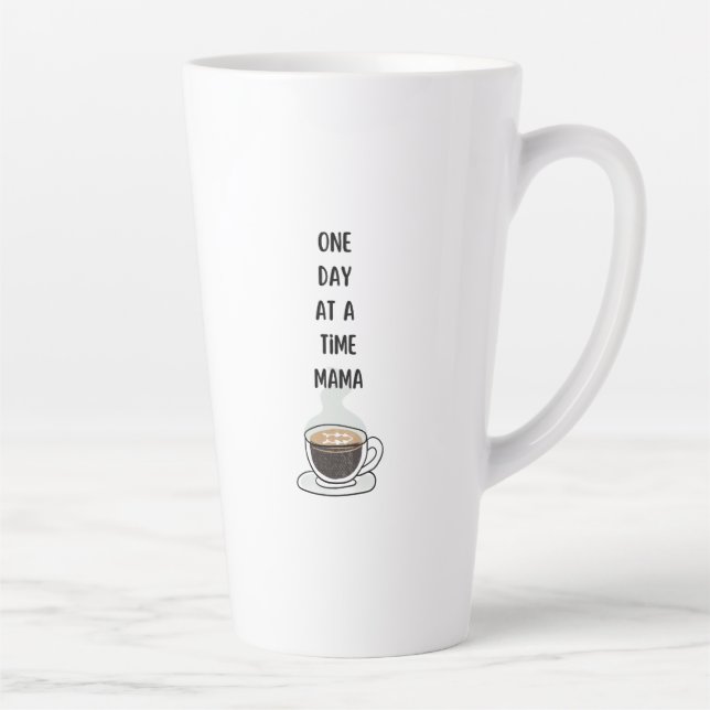 Latte Caneca de Café da Manhã Motivacional Diária (Direita)