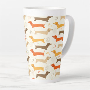 Latte Caneca de Café Dachshunds