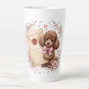 Latte Caneca de Café de Poodle Fofa – Caneca para Amante