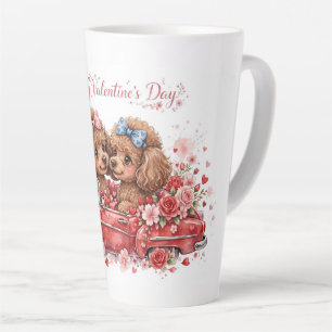 Latte Caneca de Café de Poodle Fofa – Caneca para Amante