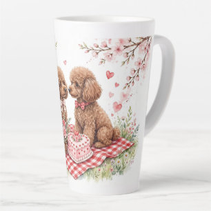 Latte Caneca de Café de Poodle Fofa – Caneca para Amante