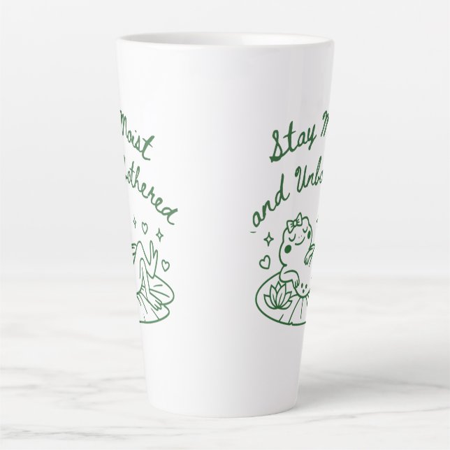 Latte Caneca de Café de Rã Engraçada Presente (Frente)