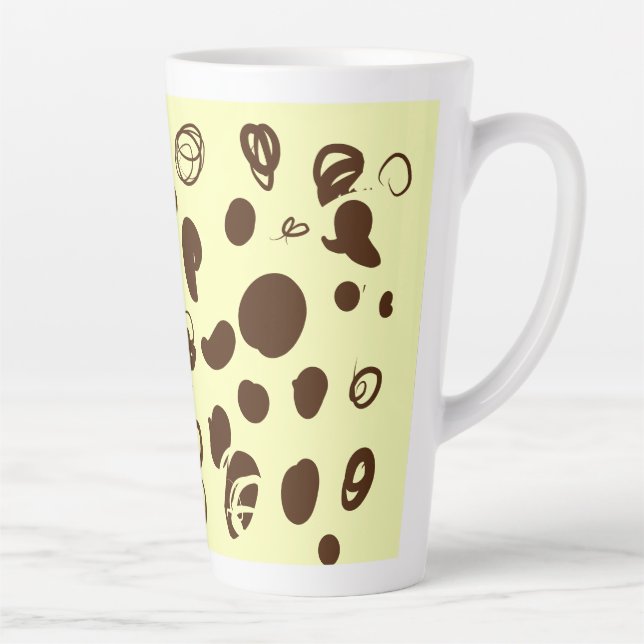 Latte Caneca de café design latino (Direita)