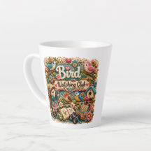 Caneca de Café do Clube de Observação de Pássaros 
