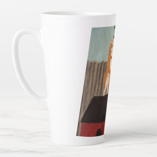 Latte Caneca de Café do Corgi Travesso (Esquerda)