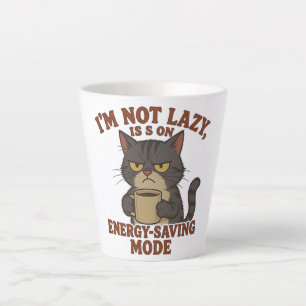 Latte Caneca de Café do Gato Mal-Humorado Engraçado