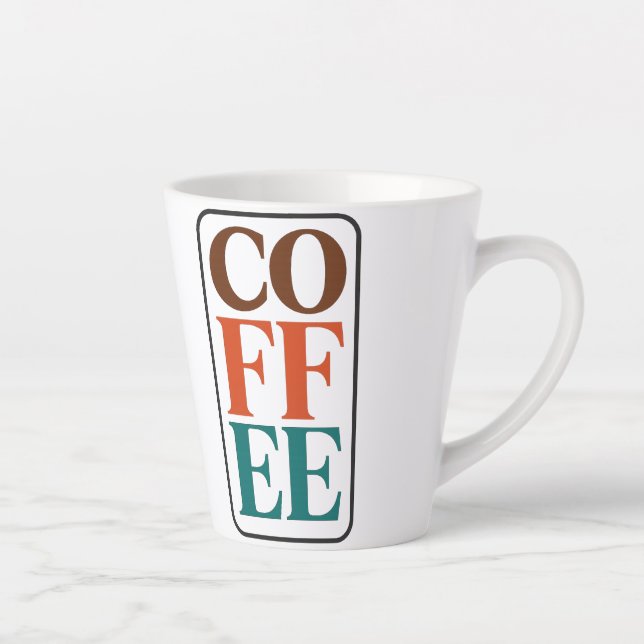 Latte Caneca de Café em Cerâmica Presente para Amantes (Direita)