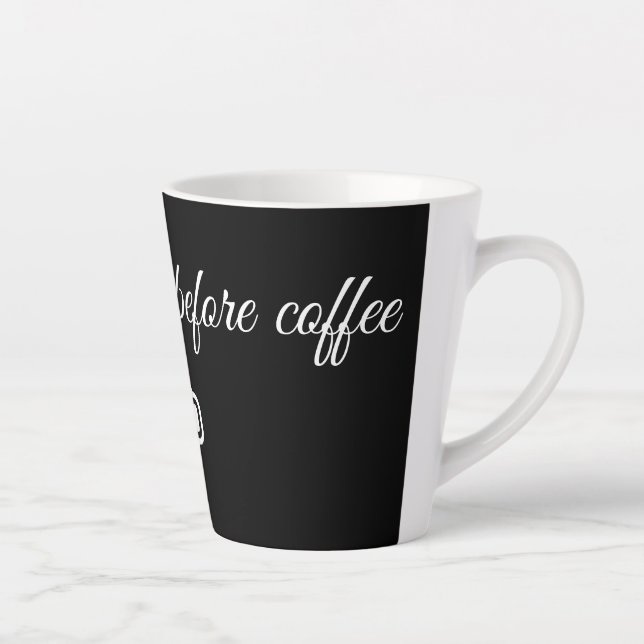 Latte Caneca de café engraçada ☕ (Direita)