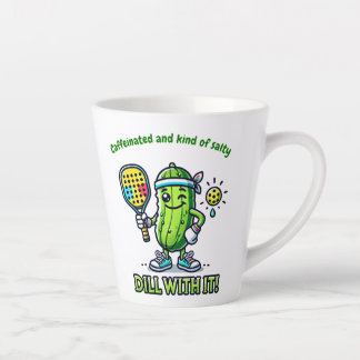 Latte Caneca de café engraçada de pickleball, acessórios