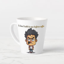 Caneca de Café Engraçada – Não Fale Comigo Antes d