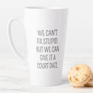 Latte Caneca de café engraçada para advogado, Não posso