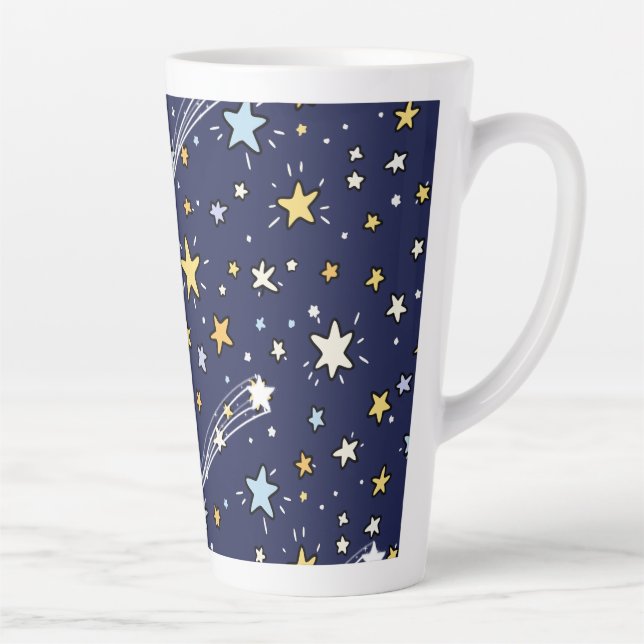 Latte Caneca de Café Estrelas Galáxia Céu Celestial (Direita)