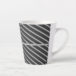 Latte Caneca de café gráfica simples e elegante