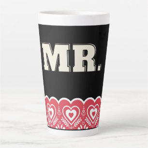 Latte Caneca de café grande