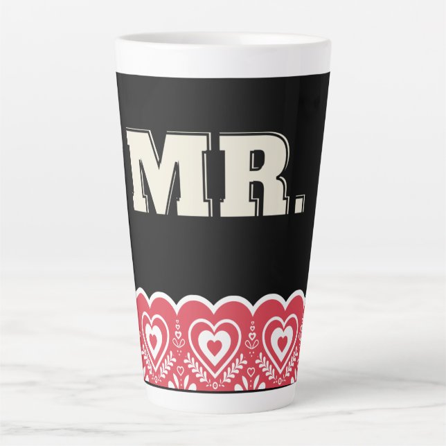 Latte Caneca de café grande (Frente)