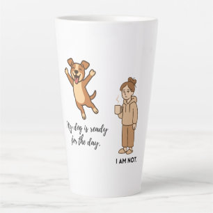 Latte Caneca de Café Mãe de Cachorro Engraçada