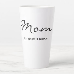 Latte Caneca de Café Mãe Divertida Legal e Irônica