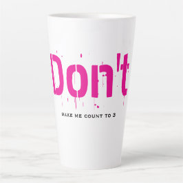 Latte Caneca de Café Minimalista Divertida Engraçada Int