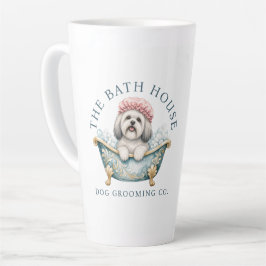 Latte Caneca de Café para Cabelereiro de Cães Lhasa Apso