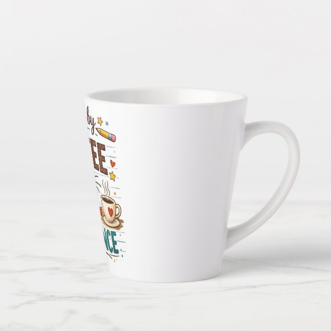 Latte Caneca de Café para Professores – Presente de Café (Direita)