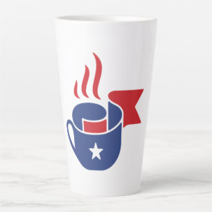 Latte Caneca de Café Patriótica Moderna EUA Bandeira dos
