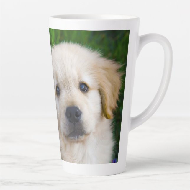 Latte Caneca de Café Personalizada com Foto de Cachorrin (Direita)